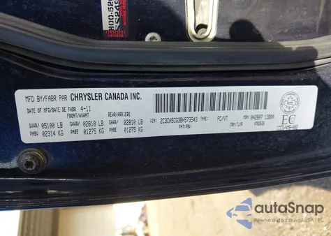 2011 Chrysler 300 Limited из США, поврежденный, VIN 2C3CA5CG3BH573543